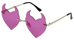 Halloween Bril Purple Devil
