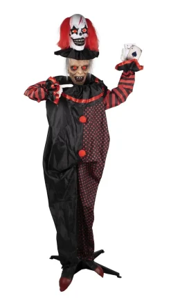 Halloweendeco Double Headed Clown 180cm