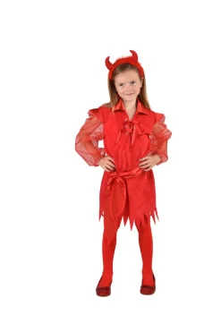 Halloween Duivel Jurkje voor Kinderen - rood