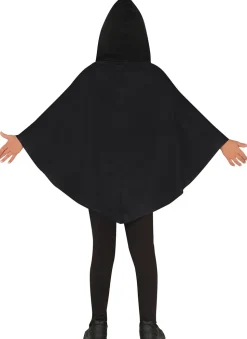 Halloween poncho pompoen kinderen