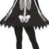 Halloween poncho skelet