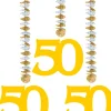 Hangdecoratie 50 jaar getrouwd 3st