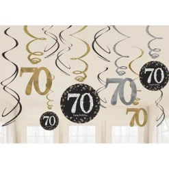 Hangdecoratie Swirl leeftijden Sparkling Celebration