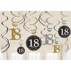Hangdecoratie Swirl leeftijden Sparkling Celebration