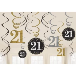 Hangdecoratie Swirl leeftijden Sparkling Celebration