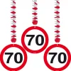 Hangdecoratie verkeersbord Leeftijden 3st