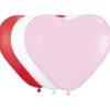 Hartballonnen latex gemengde kleuren 8st