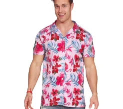 Hawaii flamingo blouse roze