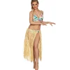 Hawaïrokje Raffia naturel 80cm