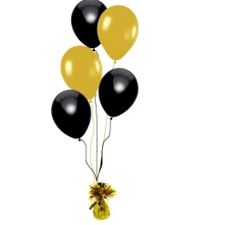 Helium trosje 5 ballonnen - kleuren naar keuze