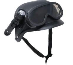 Helm speciale politie met zaklamp