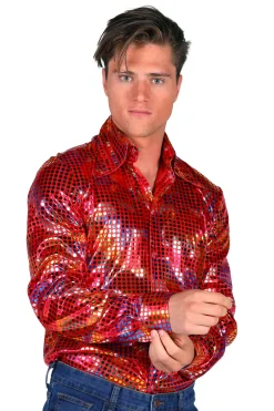 Herenblouse Disco glamour