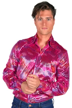 Herenblouse Disco glamour
