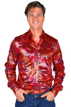 Herenblouse Disco glamour