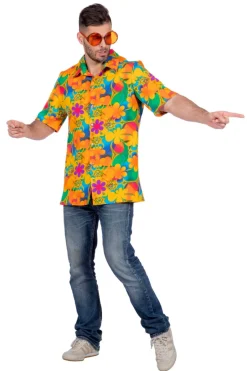 Heren Hemd Hawaii Flowers