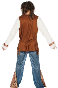 Herenkostuum Hippie Peace met Franjes
