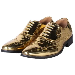 Herenschoenen metallic
