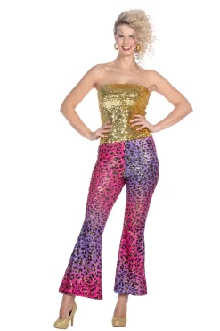 Hippiebroek panter sparkle