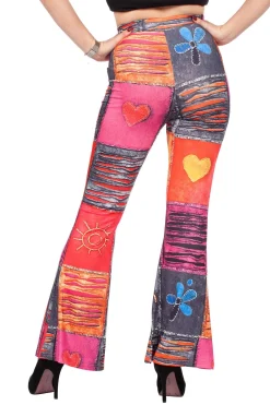 Hippiebroek Patchwork Dames
