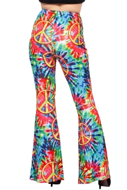 Hippiebroek Tye Dye Peace Dames