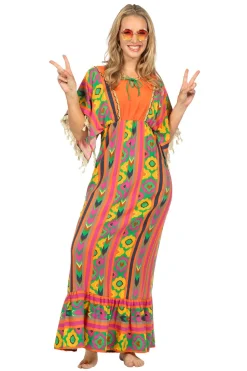 Hippie damesjurk lang