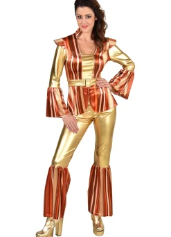 Hippie gold 3-delig kostuum
