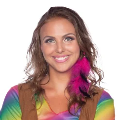 Hippie hair accessory Magenta