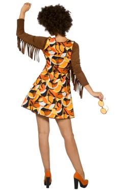 Hippie Jurk Patty met Franjes - bruin