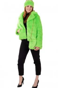 Hoofdband bont neon kleur