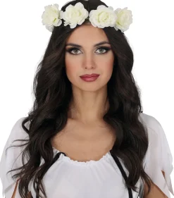 Hoofdband Witte Rozen