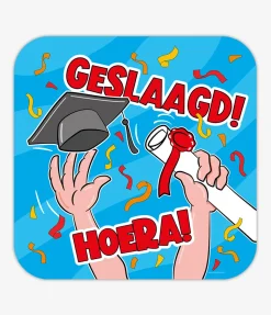 Huldeschild - Geslaagd cartoon