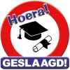 Huldeschild geslaagd school