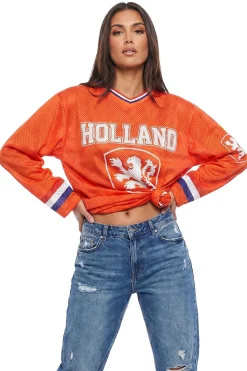Ijshockey Shirt Holland Oranje