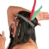 Indianen hoofdband met veer