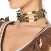 Indianen ketting kralen 3 lagen