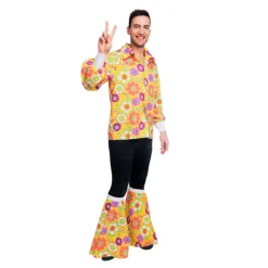 Jaren 60 Flower power shirt Heren