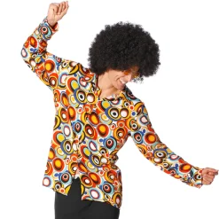Jaren 70 Hippie overhemd Cirkels