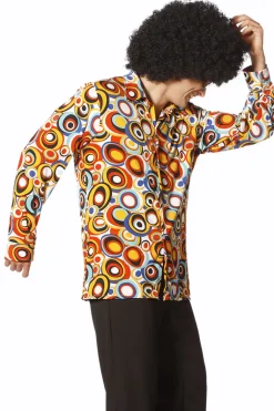 Jaren 70 Hippie overhemd Cirkels