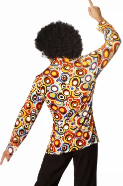 Jaren 70 Hippie overhemd Cirkels