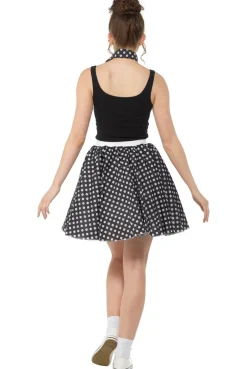 Jaren 50 Polka dot rok met sjaal