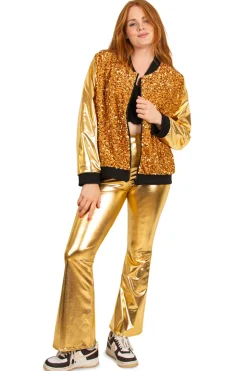 Jasje Metallic met pailletten goud