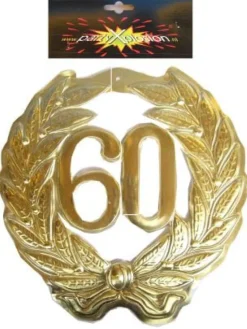 Jubileumkrans 60 jaar plastic 40cm