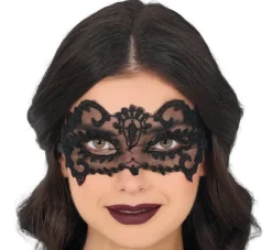 Kanten oogmasker zwart