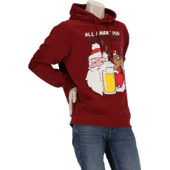 Kerst Hoody Santa Rudolf Beer
