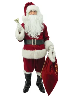 Kerstmankostuum Deluxe compleet