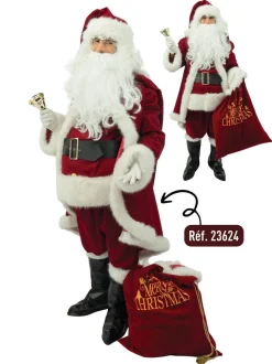 Kerstmankostuum Deluxe compleet