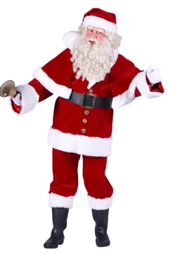 Kerstman kostuum deluxe met cape