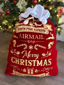Kerstman zak North Pole Express
