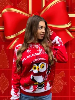 Kersttrui Owl be good this year