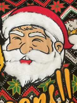 Kersttrui Santa Cheers fluffy beard